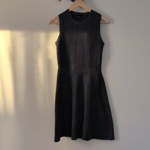 Ann Taylor Gray Knit Sleeveless Mini Dress